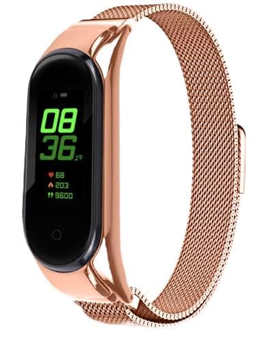 Strap-it Milanese Rosa gold - Passend für Xiaomi Mi Band 6 - Armband für Smartwatch - Ersatzarmband Edelstahl - für Damen und Herren - Zubehör passend für Xiaomi Mi Band 6 von Strap-it