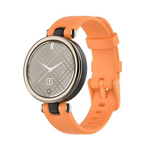 Strap-it silikon Orange - Passend für Garmin Lily - Armband für Smartwatch - Ersatzarmband von Strap-it
