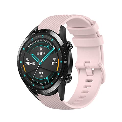 Strap-it silikon Rosa - Passend für Huawei Watch GT & GT 2-46mm - Armband für Smartwatch - Ersatzarmband - 46mm von Strap-it
