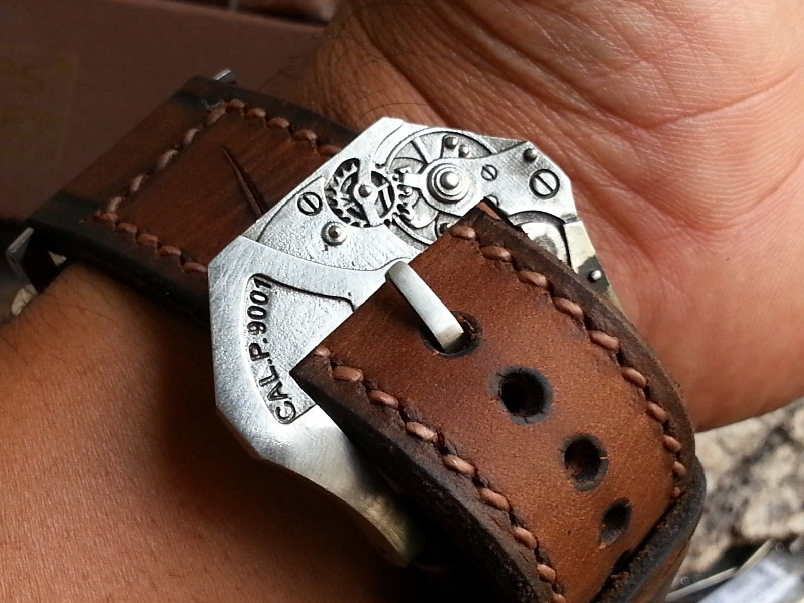 100% Handcraft Uhrwerk Schnalle Für Alle Panerai Uhrenarmbänder 26 Mm | Vintage Alterung 100% Handcraft Uhrwerk Schnalle Für Alle Panerai Uhrenarmbänder 26 Mm | Vintage Alterung von StrapsMonster