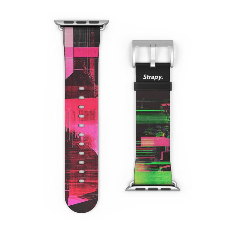 Glitched Realitäts-Pixel-Flux. Retro Digital Glitch Apple Uhrenarmband Glitched Realitäts-Pixel-Flux. Retro Digital Glitch Apple Uhrenarmband von StrapyMade
