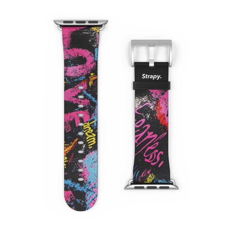 Graffiti Love Tag. Bold Street-Art-Inspirierte Apple-Armband Graffiti Love Tag. Bold Street-Art-Inspirierte Apple-Armband von StrapyMade