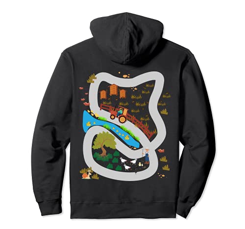 Spielteppich Dorf Track Spielstraße Automassage Geschenk Pullover Hoodie von Straßenteppich Dorf Grafik