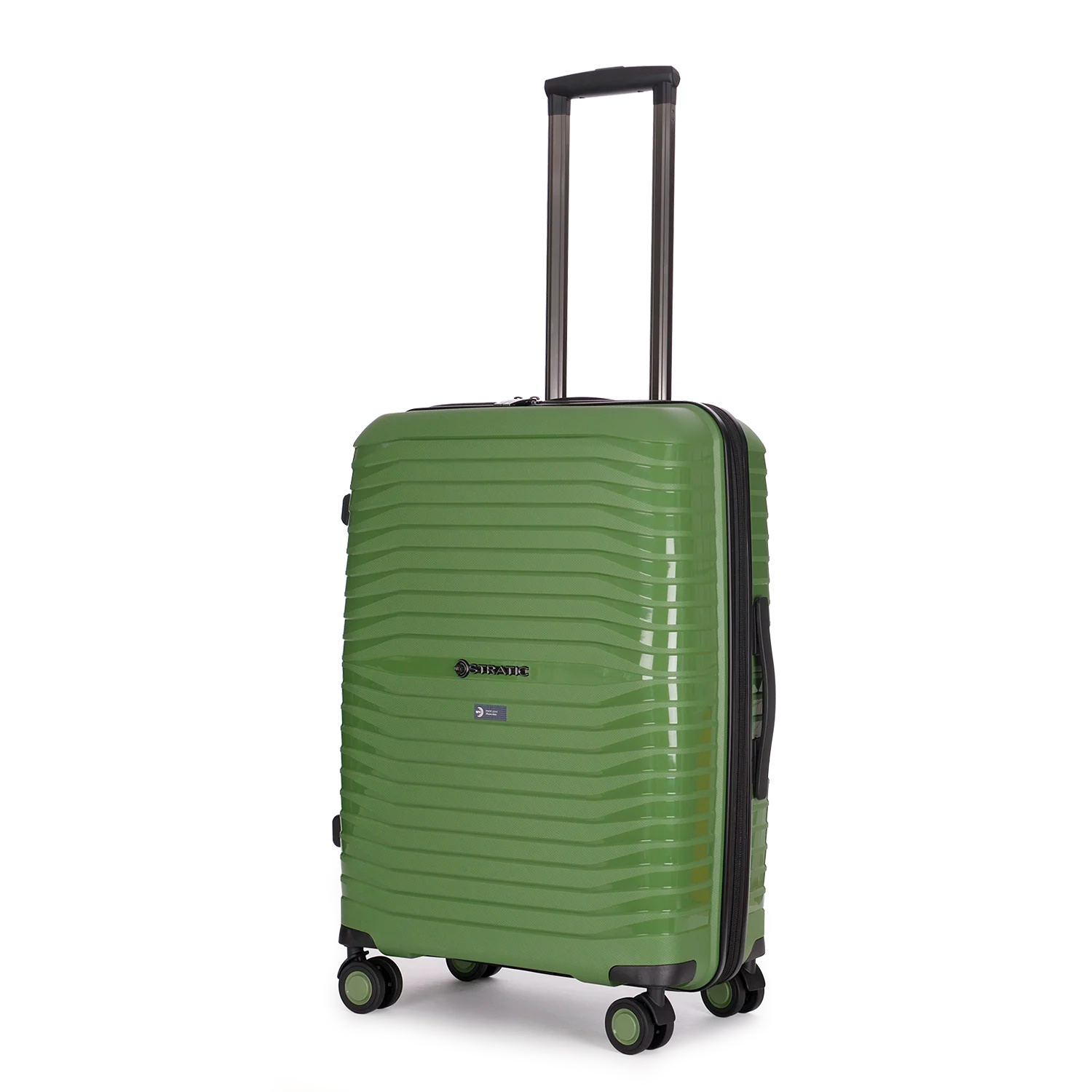 Stratic Bright + 4-Rollen Trolley M 66 cm - Olive von Stratic
