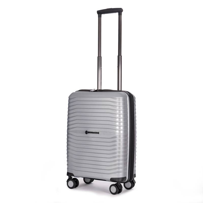 Stratic Bright + 4-Rollen Trolley S 56 cm - Silver von Stratic