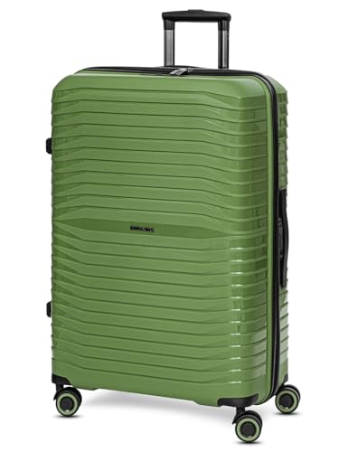 Stratic Check-in Koffer für Damen und Herren | großer XL Trolley 50 x 29 x 76 cm aus hochwertigem, leichtem Polypropylen Material | Doppelrolle & Teleskopgriff| Shine Serie von Stratic