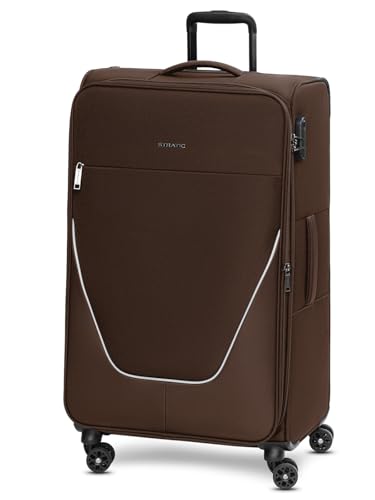 Stratic Check-in Koffer für Damen und Herren | großer XL Trolley 51 x 31 x 76 cm aus hochwertigem, flexiblem Polyester Material | Erweiterbar & Teleskopgriff| taska Serie von Stratic