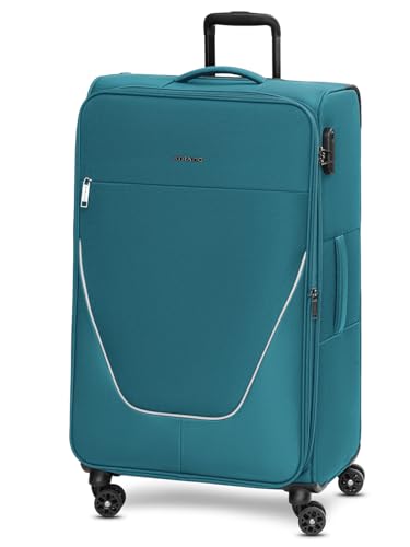Stratic Check-in Koffer für Damen und Herren | großer XL Trolley 51 x 31 x 76 cm aus hochwertigem, flexiblem Polyester Material | Erweiterbar & Teleskopgriff| taska Serie von Stratic