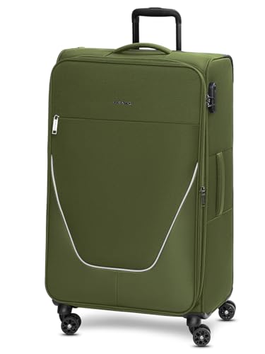 Stratic Check-in Koffer für Damen und Herren | großer XL Trolley 51 x 31 x 76 cm aus hochwertigem, flexiblem Polyester Material | Erweiterbar & Teleskopgriff| taska Serie von Stratic