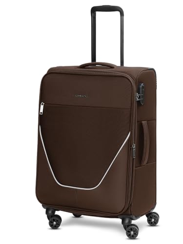 Stratic Check-in Koffer für Damen und Herren | mittelgroßer Trolley 42 x 26 x 65 cm aus hochwertigem, flexiblem Polyester Material | Erweiterbar & Teleskopgriff| taska Serie von Stratic