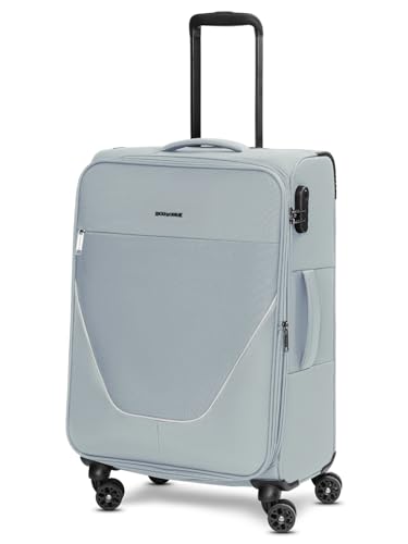 Stratic Check-in Koffer für Damen und Herren | mittelgroßer Trolley 42 x 26 x 65 cm aus hochwertigem, flexiblem Polyester Material | Erweiterbar & Teleskopgriff| taska Serie von Stratic