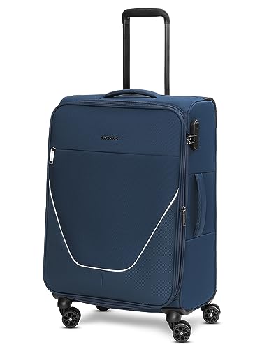 Stratic Check-in Koffer für Damen und Herren | mittelgroßer Trolley 42 x 26 x 65 cm aus hochwertigem, flexiblem Polyester Material | Erweiterbar & Teleskopgriff| taska Serie von Stratic