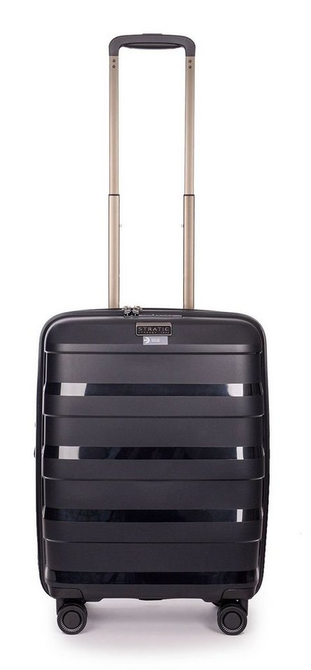 Stratic Hartschalen-Trolley Straw +, 4 Rollen von Stratic