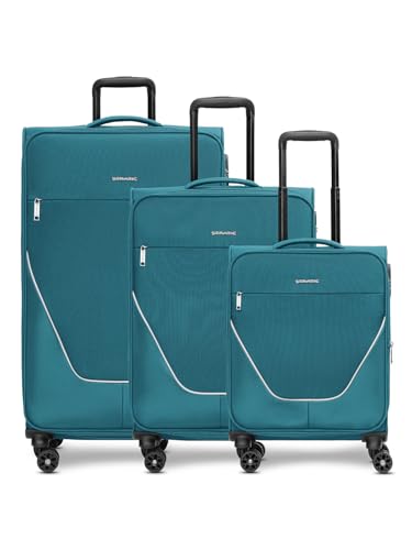 Stratic Koffer-Set 3-teilig für Damen und Herren | Reise-Trolleys 51 x 31 x 76 cm aus hochwertigem, flexiblem Polyester Material | Erweiterbar & Teleskopgriff| taska Serie von Stratic