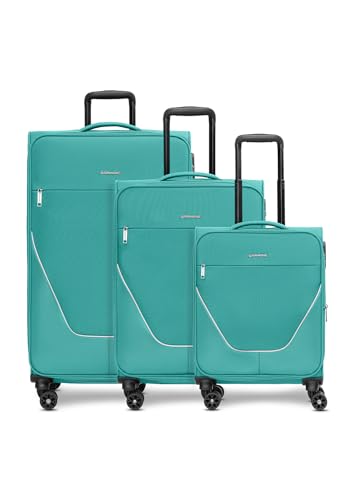 Stratic Koffer-Set 3-teilig für Damen und Herren | Reise-Trolleys 51 x 31 x 76 cm aus hochwertigem, flexiblem Polyester Material | Erweiterbar & Teleskopgriff| taska Serie von Stratic