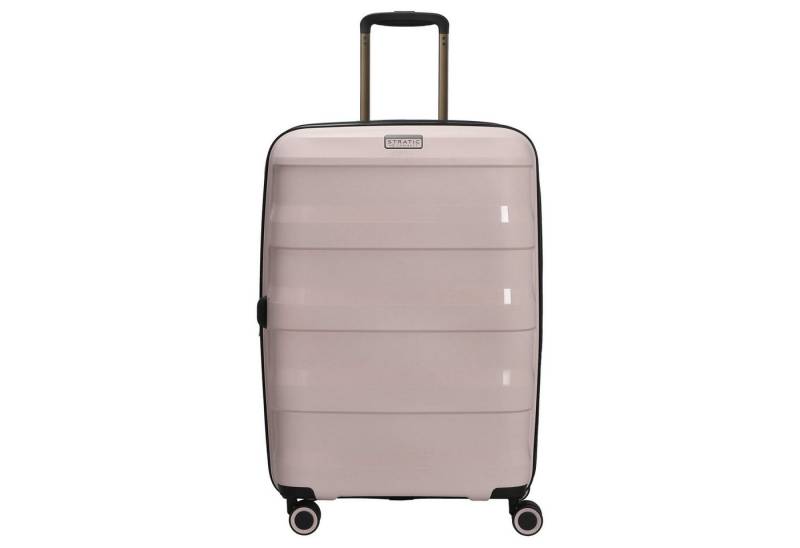 Stratic Koffer Straw+ - 4-Rollen-Trolley 66 cm M erw. (rose), 4 Rollen Rollen von Stratic