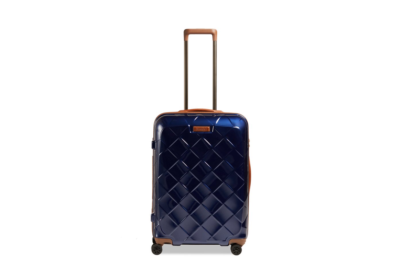 Stratic Trolley Leather&More - Hartschalen-Koffer M (bis 66cm), 4 Rollen Rollen von Stratic