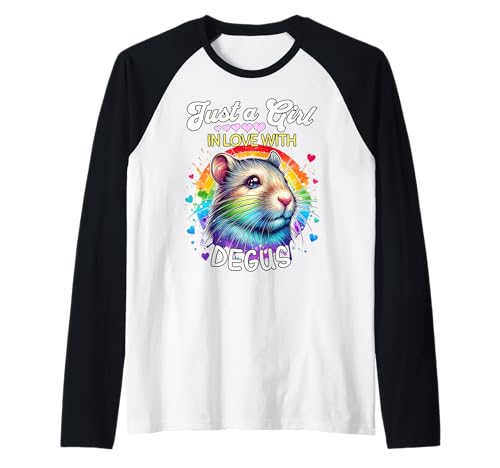 Degu Girl Mädchen Liebt Degu Raglan Degu Girl Mädchen Liebt Degu Raglan von Strauchratte Ich Liebe Degu Designs Für Damen