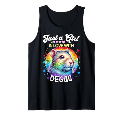 Degu Girl Mädchen Liebt Degu Tank Top Degu Girl Mädchen Liebt Degu Tank Top von Strauchratte Ich Liebe Degu Designs Für Damen