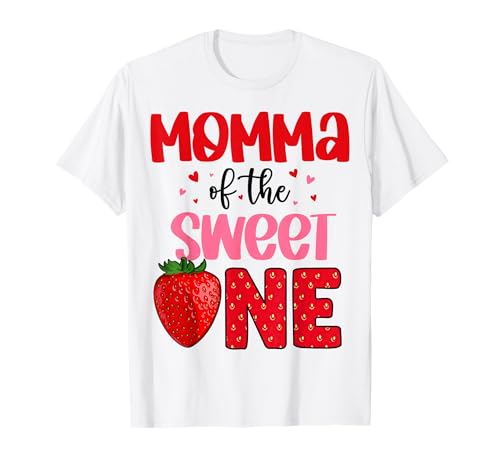Mama of The Sweet One Erdbeergeburtstags-Familienfest T-Shirt von Strawberry Birthday Family Matching Tee Store
