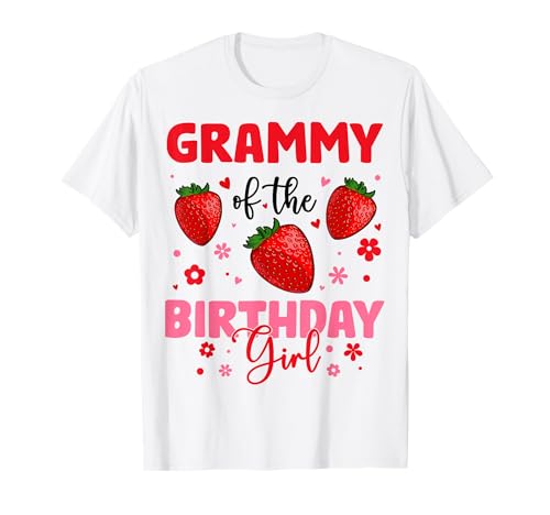 Grammy of The Birthday Girl Familienfest zum Erdbeergeburtstag T-Shirt Grammy of The Birthday Girl Familienfest zum Erdbeergeburtstag T-Shirt von Strawberry Birthday Girl Family Party Tee Store