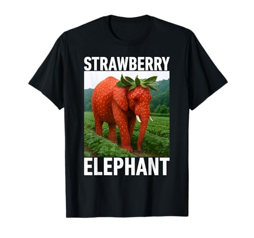 Erdbeer-Elefant Italienisches Gehirnrot-Meme-Hemd für Kinder T-Shirt Erdbeer-Elefant Italienisches Gehirnrot-Meme-Hemd für Kinder T-Shirt von Strawberry Elephant Brainrot Funny Tee