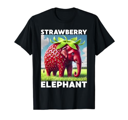 Erdbeer-Elefant Italienisches Gehirnrot-Meme-Hemd für Kinder T-Shirt Erdbeer-Elefant Italienisches Gehirnrot-Meme-Hemd für Kinder T-Shirt von Strawberry Elephant Brainrot Funny Tee