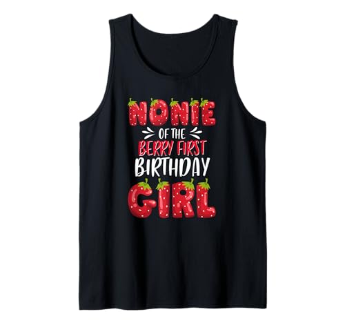 Nonie of The Berry Erdbeerfamilie für Mädchen zum ersten Geburtstag Tank Top Nonie of The Berry Erdbeerfamilie für Mädchen zum ersten Geburtstag Tank Top von Strawberry First Birthday Girl