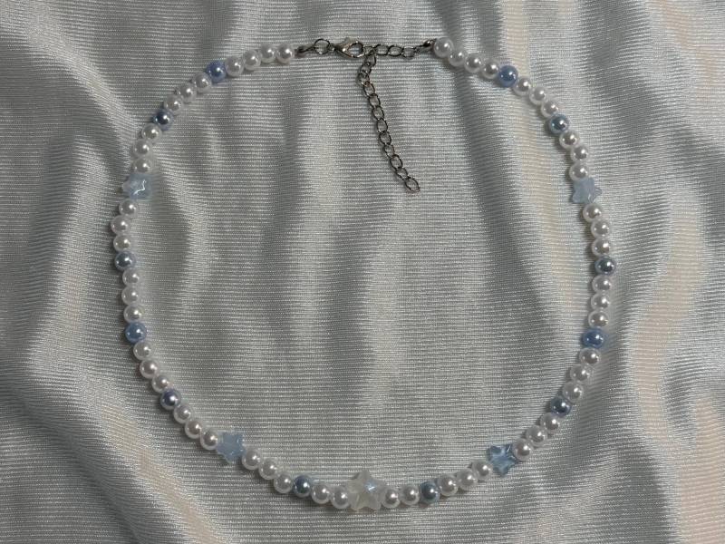 Exit Music Necklace - Radiohead Blue Stars Whimsical Costal Downtowngirl Clean Girl Simple Exit Music Necklace - Radiohead Blue Stars Whimsical Costal Downtowngirl Clean Girl Simple von Strawberrycupcake222