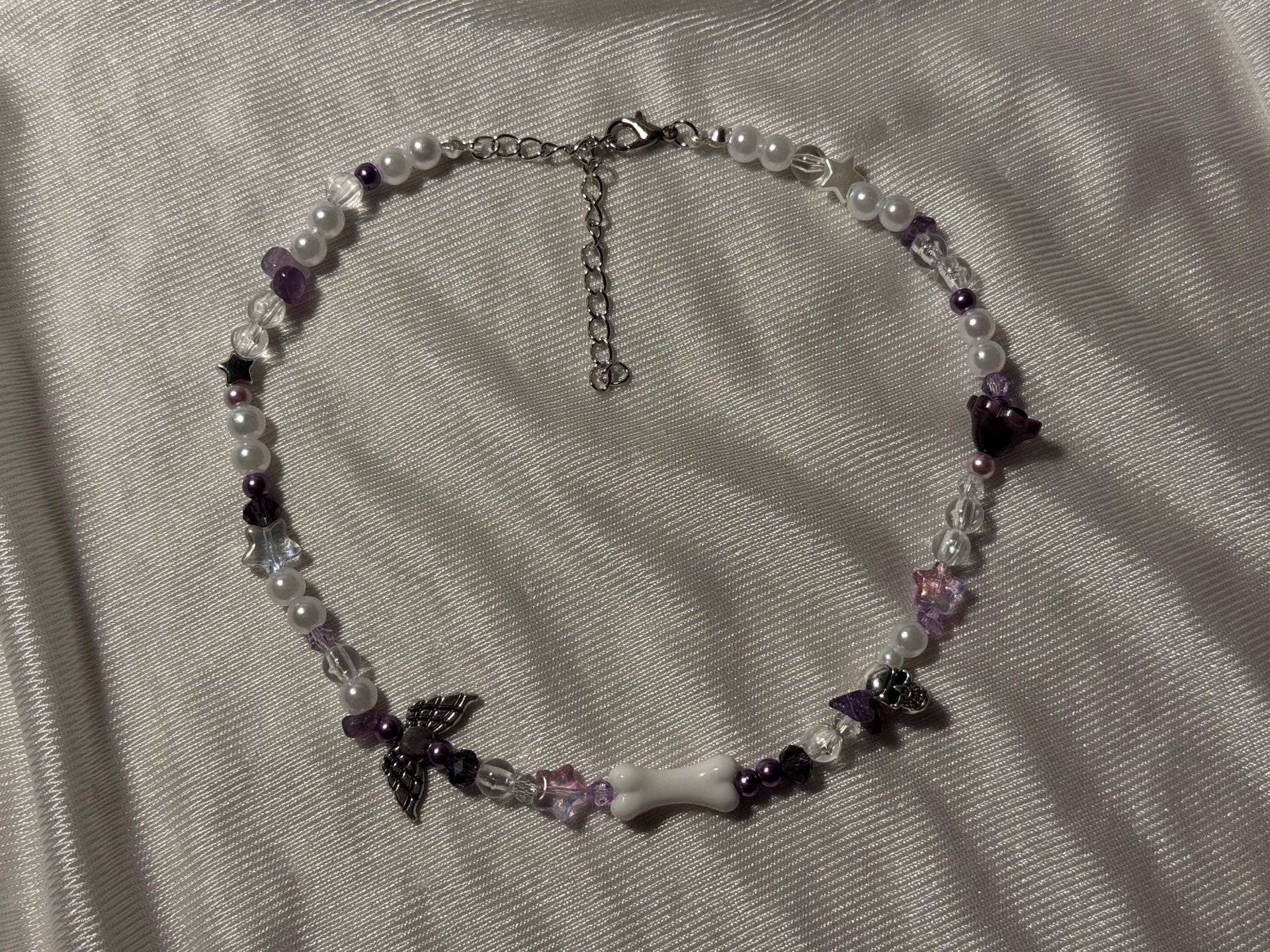 Nana Necklace - Inspired Aiyazawa Rockstargf Purple Alternative Pinterest Downtowngirl Winter Christmas Manga Anime Whimsical Kawaii von Strawberrycupcake222