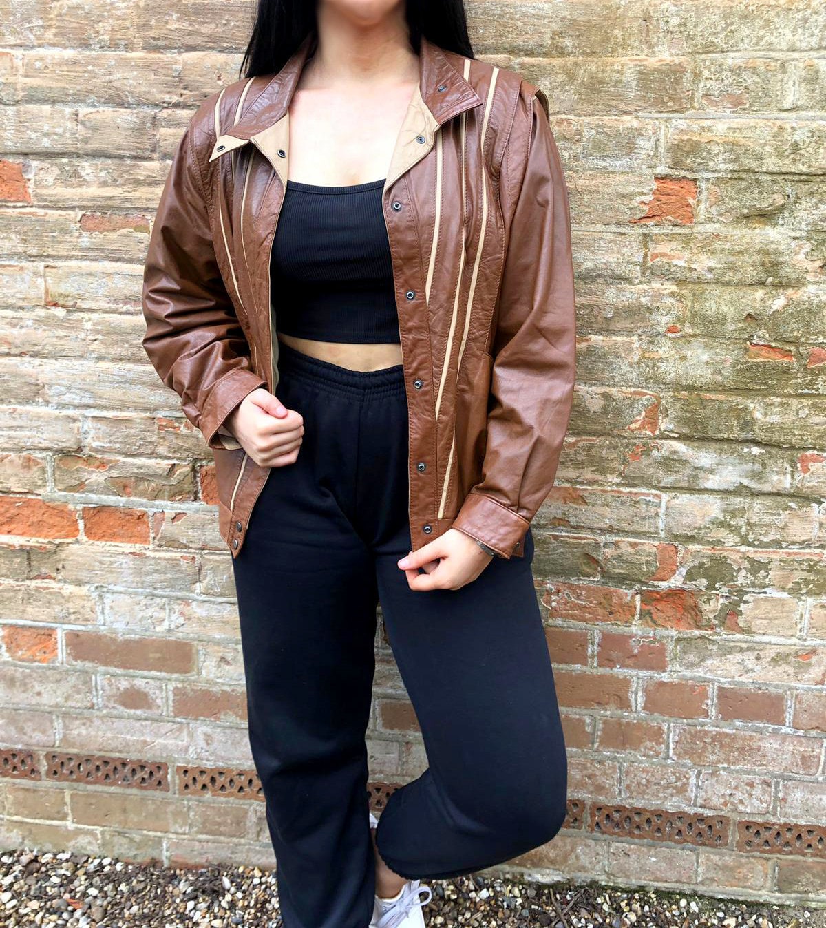 Designer Vintage 80Er Jahre Lederjacke in Schokobraun Und Creme. Leder Bomberjacke, Slouch Jacket, Glam Rock, New Romantic, Uk 36 Designer Vintage 80Er Jahre Lederjacke in Schokobraun Und Creme. Leder Bomberjacke, Slouch Jacket, Glam Rock, New Romantic, Uk 36 von StrawberryfVintage