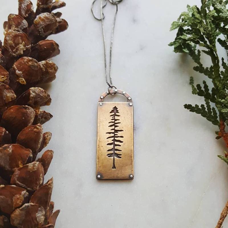 Sitka Fichte Baum Anhänger Sitka Fichte Baum Anhänger von StrayStones