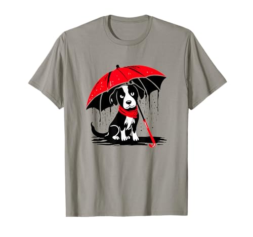 Street-Art Hund mit Regenschirm Süßes Outfit für Sauwetter T-Shirt Street-Art Hund mit Regenschirm Süßes Outfit für Sauwetter T-Shirt von Street-Art Tattoo Style by Christine-Krahl