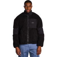 Street Cartel Leonardo Borg Full Zip Sherpa Herren Jacken - Schwarz - Größe S - Sherpa von Street Cartel