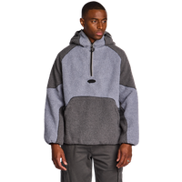 Street Cartel Roma Borg Half Zip Sherpa Herren Trainingsoberteile - Grau - Größe XS - Sherpa von Street Cartel