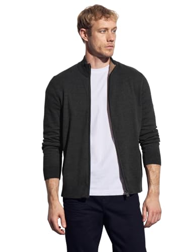 Herren Basic Strickjacke mit Zipper von Street One MEN