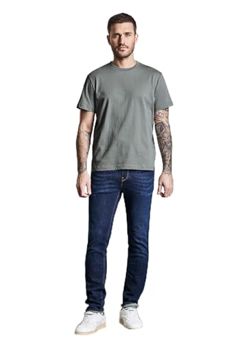 Herren Basic T-Shirt in Unifarbe von Street One MEN