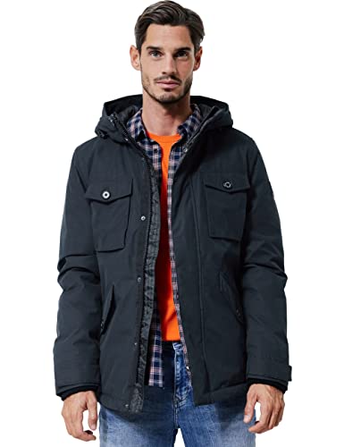 Street One MEN Herren D201738 Winterjacke, Black Blue, M von Street One MEN