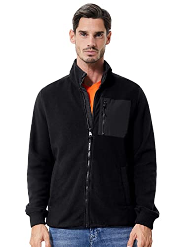 Street One MEN Herren D211723 Fleecejacke,Black,S von Street One MEN