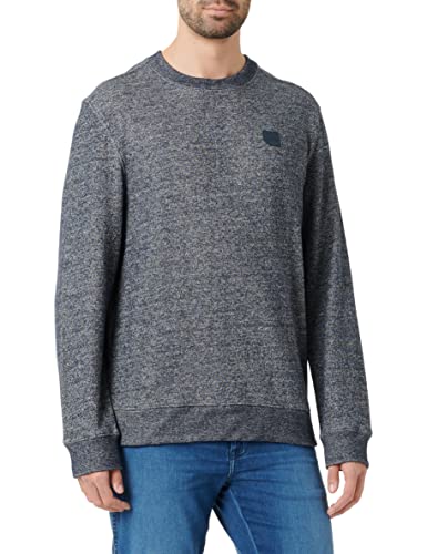 Street One MEN Herren D301922 Sweatshirt, deep Navy Blue Melange, L von Street One MEN