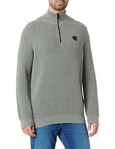 Street One MEN Herren D301934 Strickpullover, Stone Grey Melange, S von Street One MEN