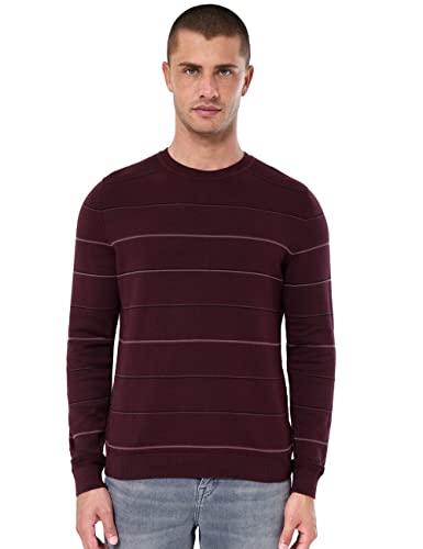 Street One MEN Herren D302089 Strickpullover, Burgundy red, XL von Street One MEN