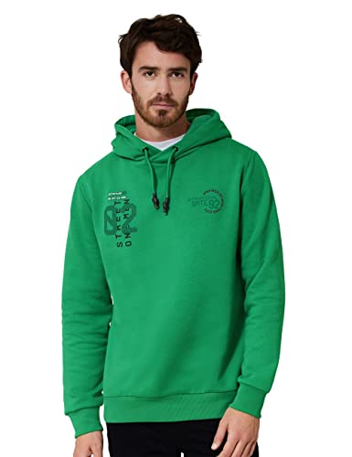 Street One MEN Herren D302165 Hoodie, Clover Green, M von Street One MEN