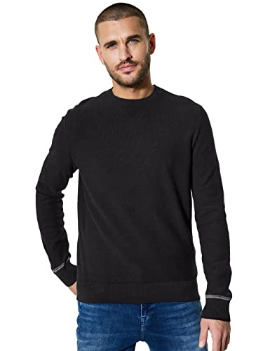 Street One MEN Herren D302250 Strickpullover, Black, L von Street One MEN