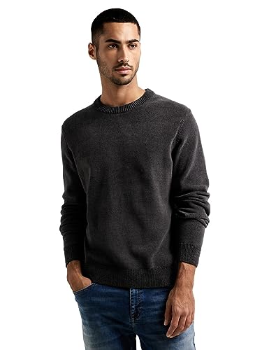 Street One MEN Herren D302359 Strickpullover, Black, Large von Street One MEN