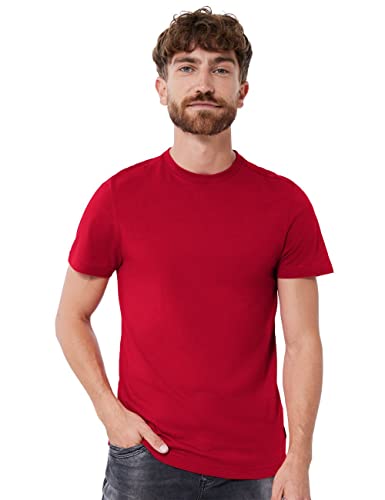 Street One MEN Herren D317728 Baumwollshirt, Salsa red, L von Street One MEN