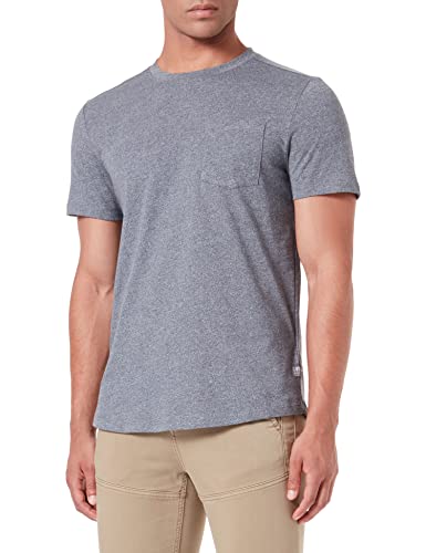 Street One MEN Herren D317730 Baumwollshirt, Steel Grey Melange, S von Street One MEN