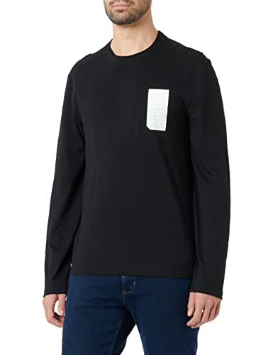 Street One MEN Herren D318604 Langarmshirt,Black,S von Street One MEN