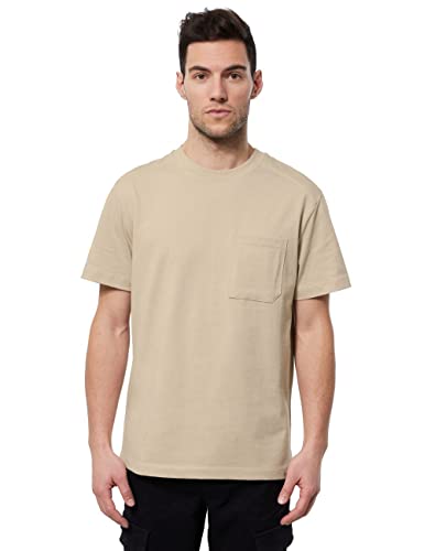 Street One MEN Herren D318966 Kurzarmshirt, Oat beige, M von Street One MEN