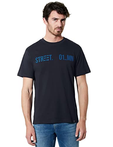 Street One MEN Herren D319099 Kurzarmshirt, Night Blue, S von Street One MEN